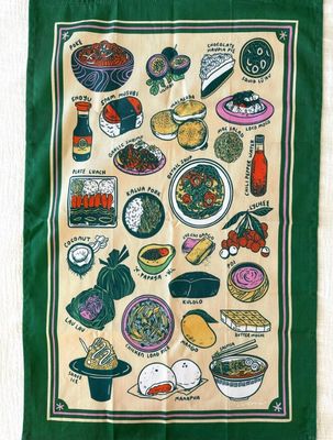 Tea Towel, Candice Doodles, Hawaiʻi Foods