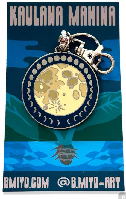 Keychain, Kaulana Mahina (B. Miyo Art)