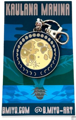 Keychain, Kaulana Mahina (B. Miyo Art)