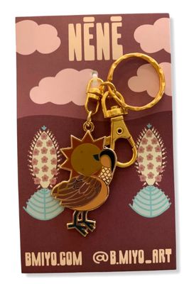 Keychain, Nēnē (B. Miyo Art)