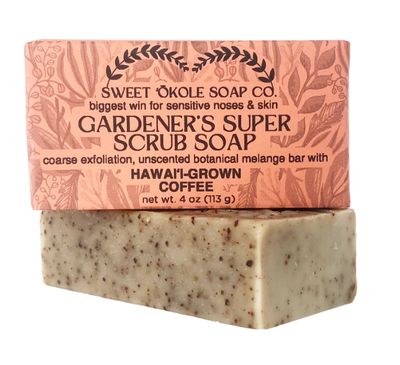 Sweet ʻŌkole Soap Co, Soap Bar, Gardener's Super Scrub Soap (4 Oz.)