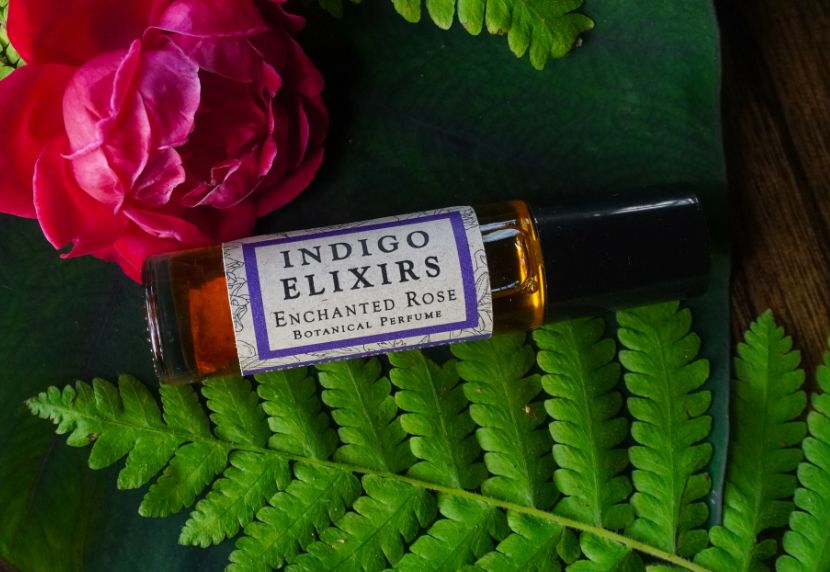 Indigo Elixirs, Enchanted Rose Perfume Roller (0.3 Oz.)