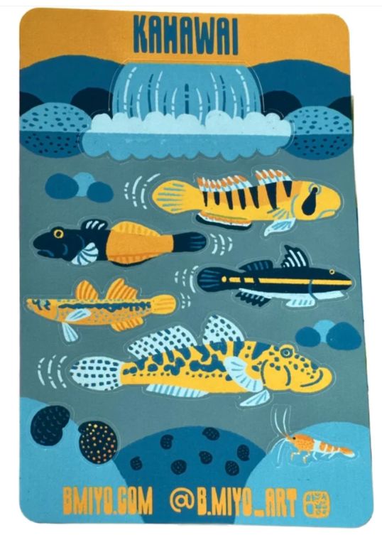 Sticker, Kahawai Sheet (B. Miyo Art)