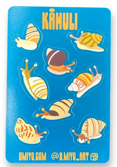 Sticker, Kāhuli Sheet (B. Miyo Art)