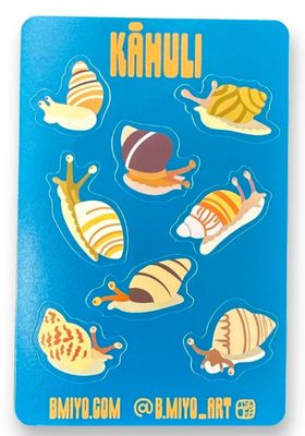 Sticker, Kāhuli Sheet (B. Miyo Art)