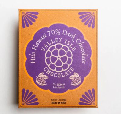 Valley Isle Chocolate, Hilo 70% Dark Chocolate (1.4 Oz.)
