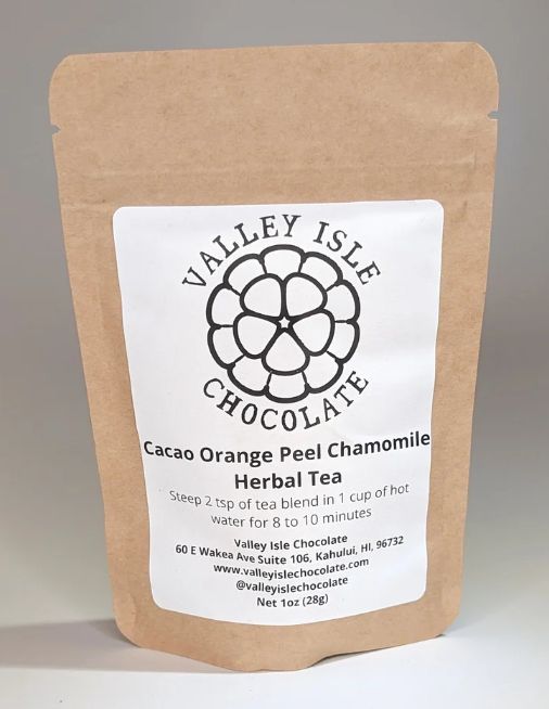 Valley Isle Chocolate, Cacao Orange Peel Chamomile Tea (1 oz)