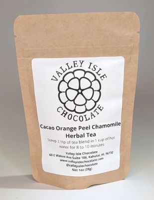 Valley Isle Chocolate, Cacao Orange Peel Chamomile Tea (1 oz)