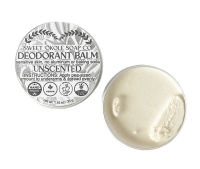 Sweet ʻŌkole Soap Co, Natural Deodorant, Unscented (33 g.)
