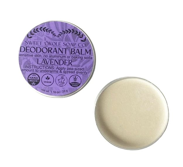Sweet ʻŌkole Soap Co, Natural Deodorant, Lavender (33 g.)