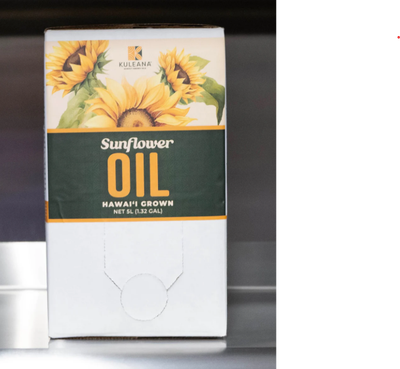 Oils, Kuleana Hawaiʻi Grown Oils - Sunflower Oil (5L)