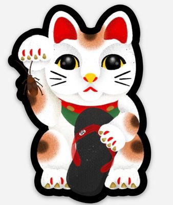 Sticker, B. Miyo Art, Manekillah Neko