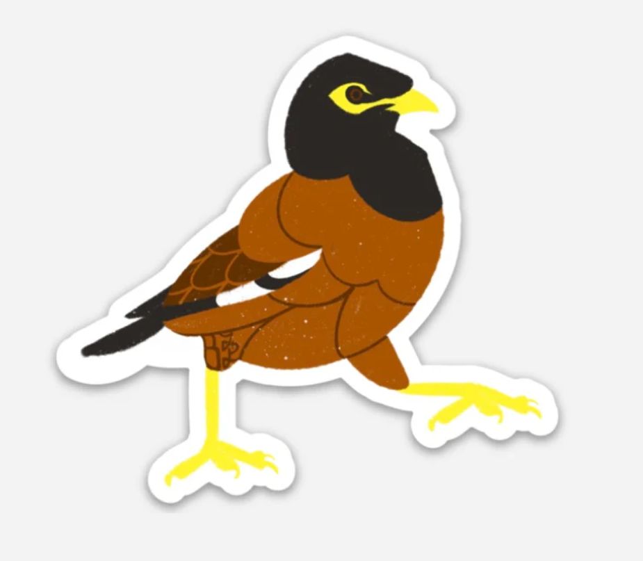 Sticker, B. Miyo Art, Mynah