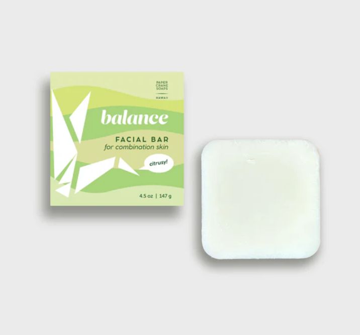 Cleanser, Paper Crane Soaps, Balance Facial Bar (4.5 Oz.)