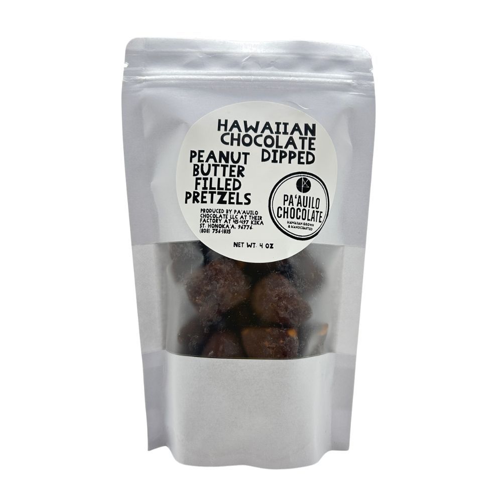 Chocolate, Paʻauilo Chocolate Co, Peanut Butter Filled Pretzels (4 Oz.)