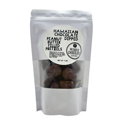 Chocolate, Paʻauilo Chocolate Co, Peanut Butter Filled Pretzels (4 Oz.)