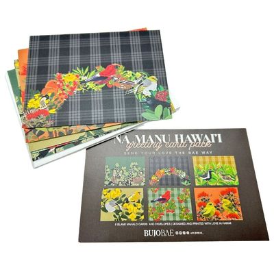 Card, Any Occasion, Bujo Bae, Nā Manu Hawaiʻi (6 Pack)