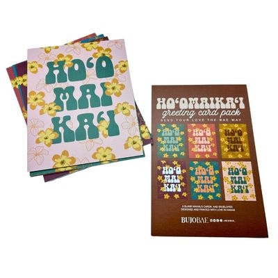 Card, Congrats, Bujo Bae, Hoʻomaikaʻi (6 Pack)