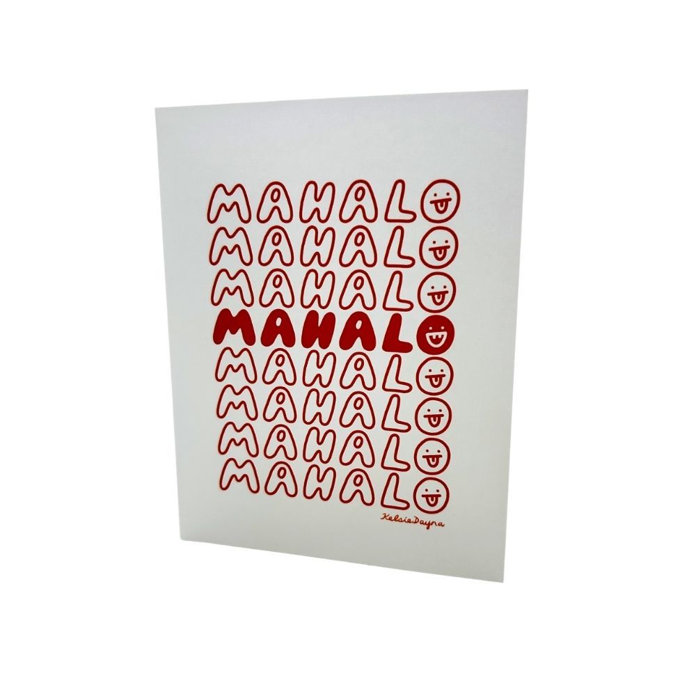 Card, Thank You, Kelsie Dayna, Mahalo