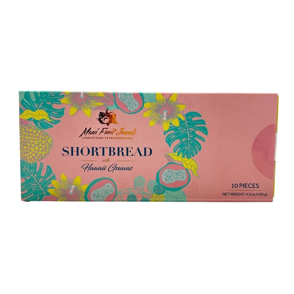 Cookies, Maui Fruit Jewels, 10-Piece Guava Shortbread