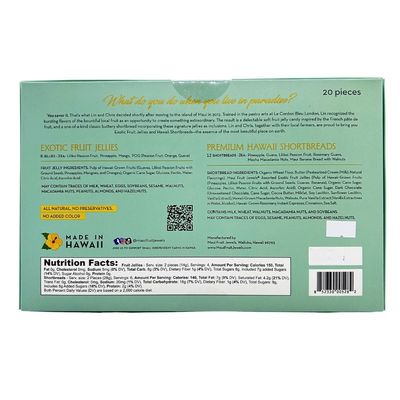Cookies &amp; Fruit Jellies, Maui Fruit Jewels, 12-Piece Assorted Shortbread &amp; 8-Piece Assorted Fruit Jellies Set