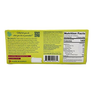 Cookies, Maui Fruit Jewels, 10-Piece Passionfruit Shortbread
