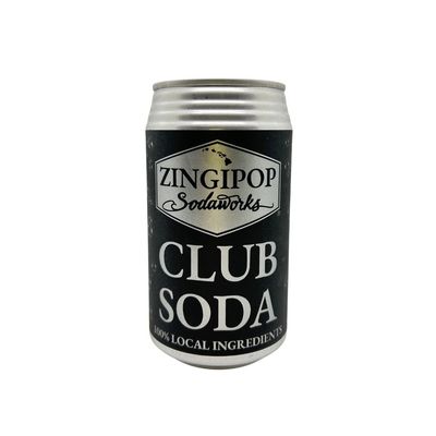 Soda, Zingipop Sodaworks, Club Soda (12 Oz.)