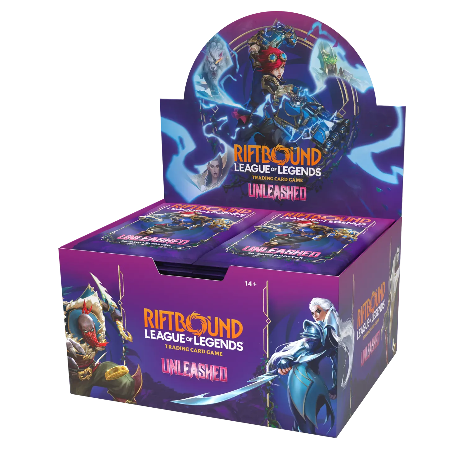 Riftbound Unleashed Booster Display (24 Boosters) English Riftbound Unleashed Booster Display (24 Boosters) English