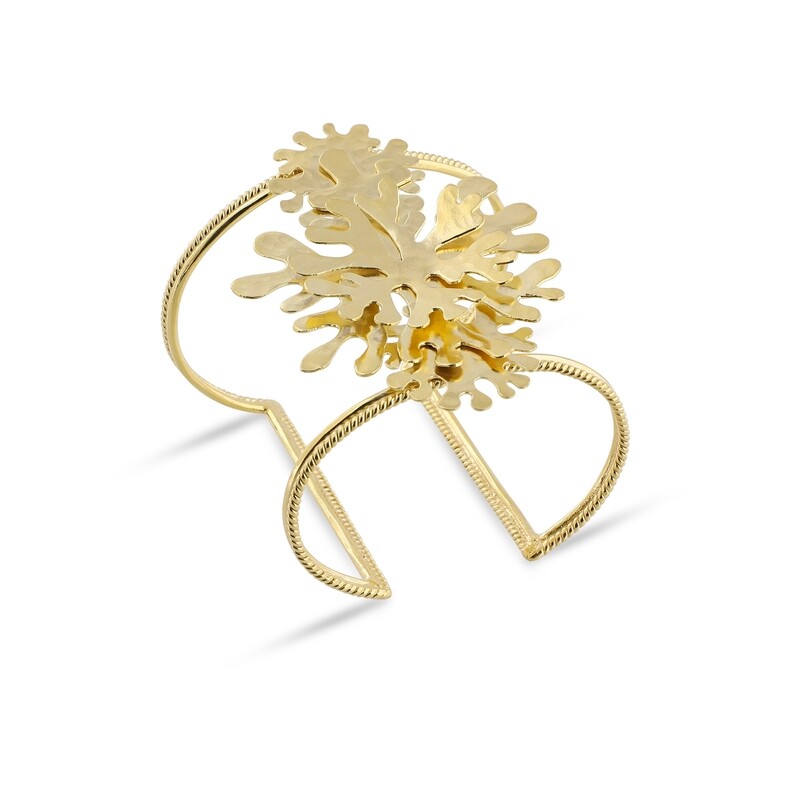 Coral Flower Cuff