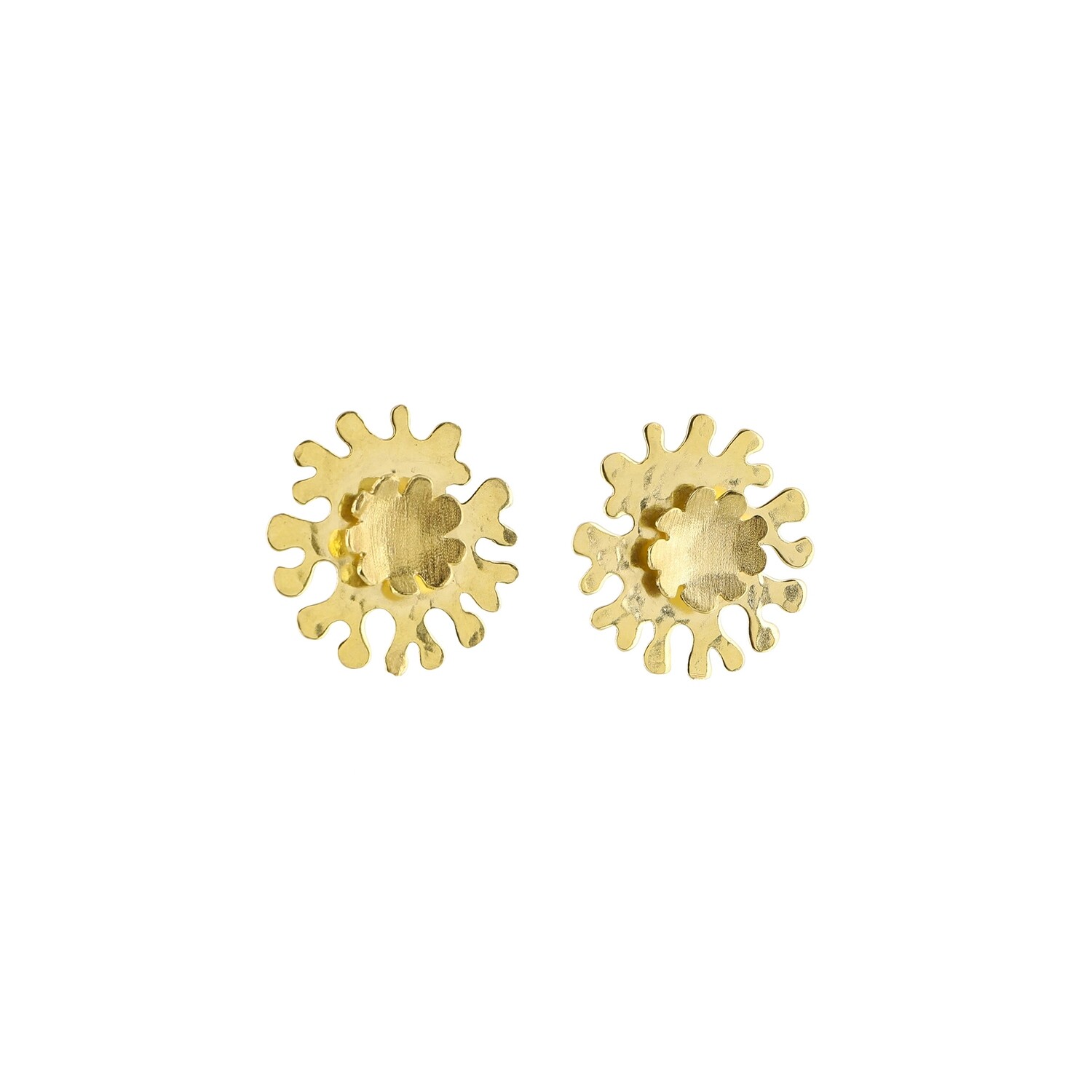 Silver Wave Studs