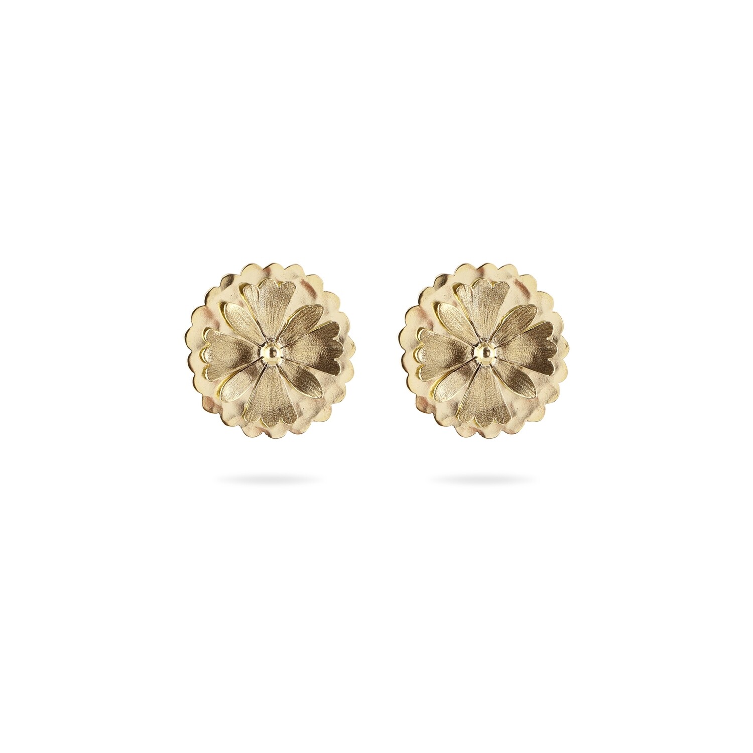 Cornflower Stud Large Earrings