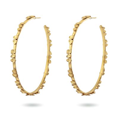 Morning Dew Hoops Earrings - Large