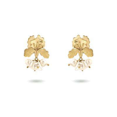 Iris Pearls Earrings - Small