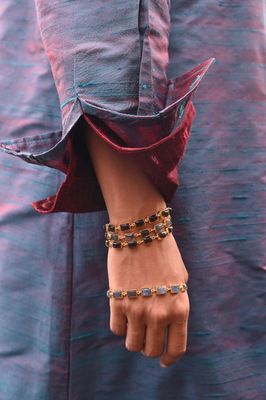 Kandahari Bracelet - Smokey Quartz
