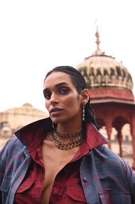 Kandahari Necklace - Smokey Quartz