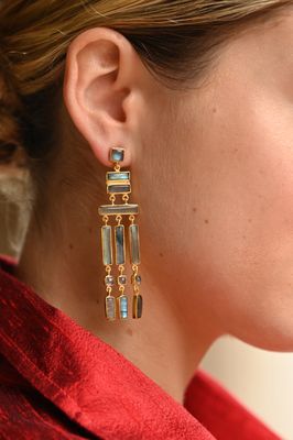 Manmati Earrings - Smokey Quartz
