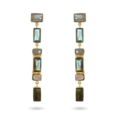 Salima Earrings - Labradorite