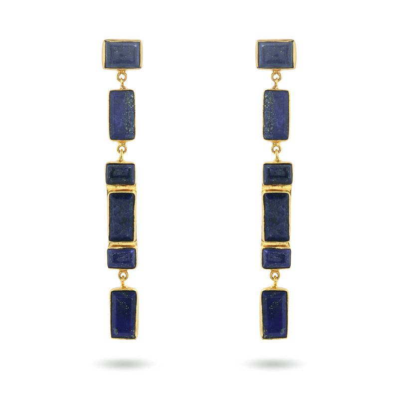Salima Earrings - Lapis Lazuli