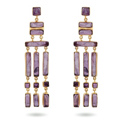 Manmati Earrings - Amethyst