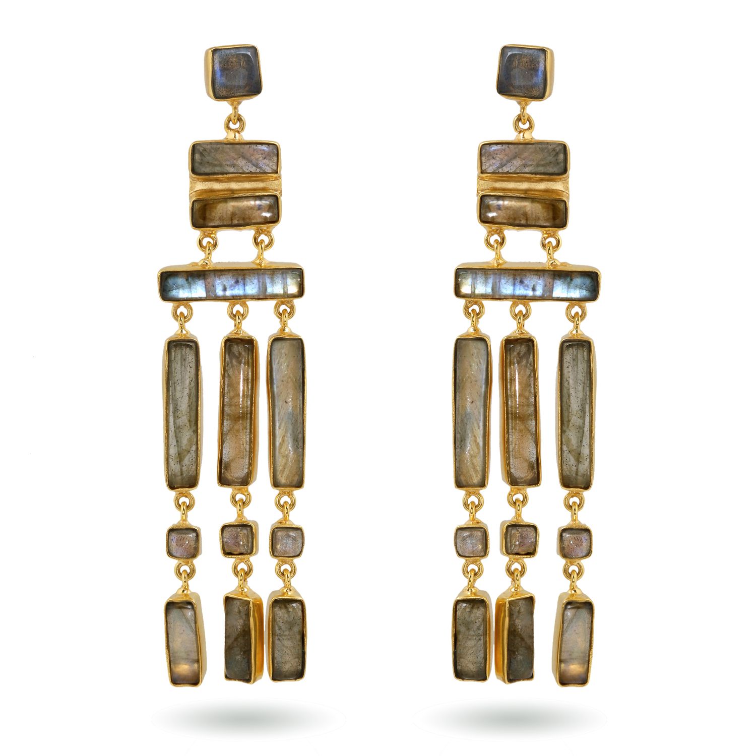 Manmati Earrings - Labradorite