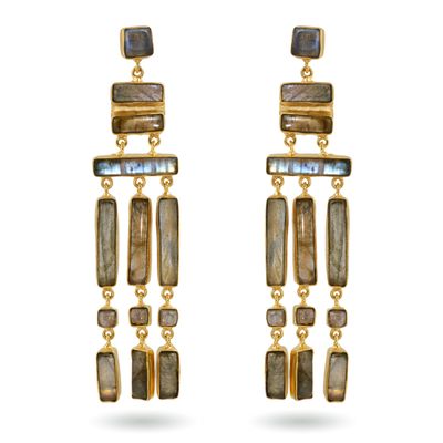 Manmati Earrings - Labradorite