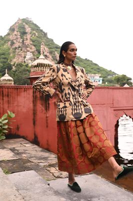 The Calliope Blazer and Amalia Skirt