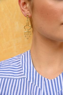 Delos Earrings - Gold Beads