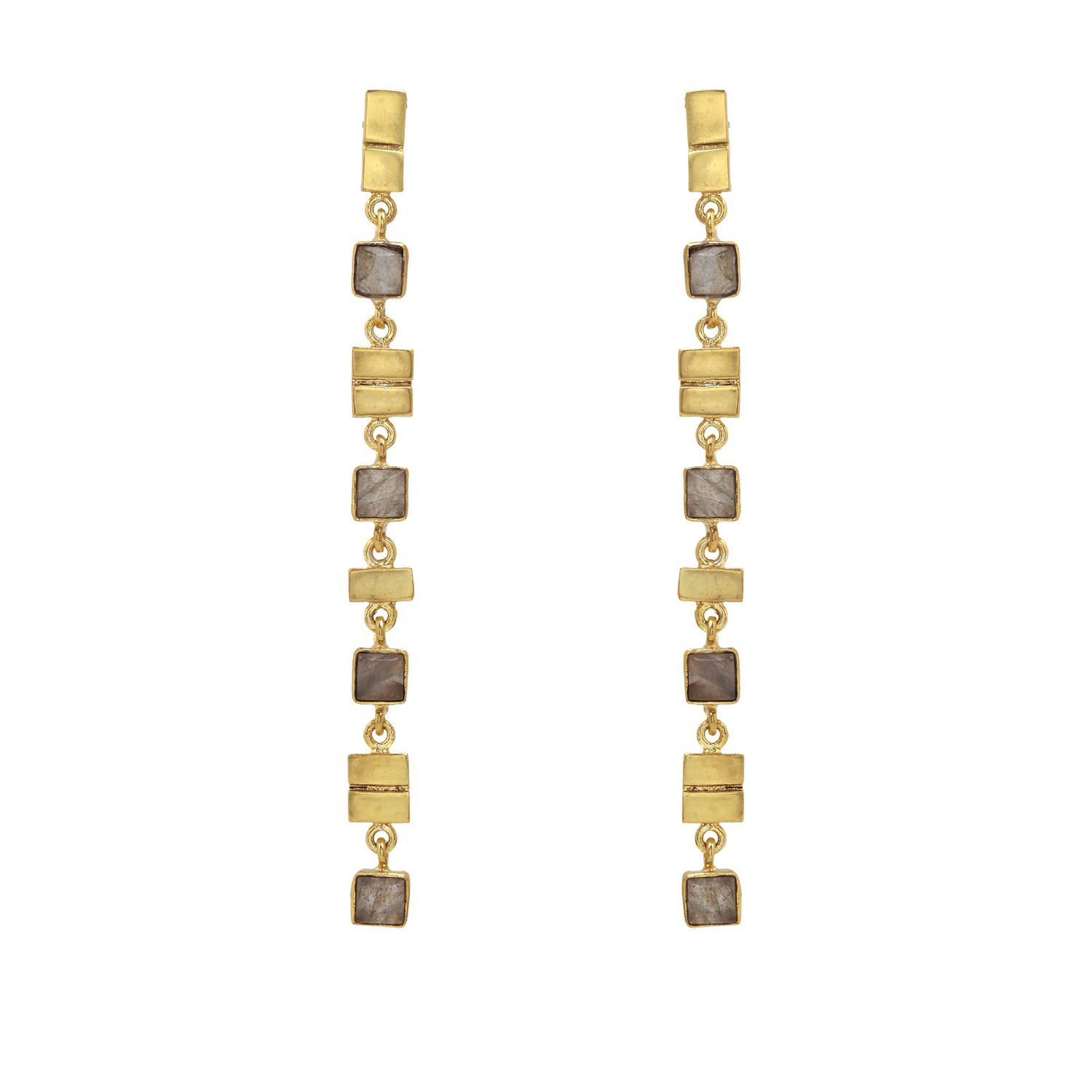 Galla Earrings - Labradorite