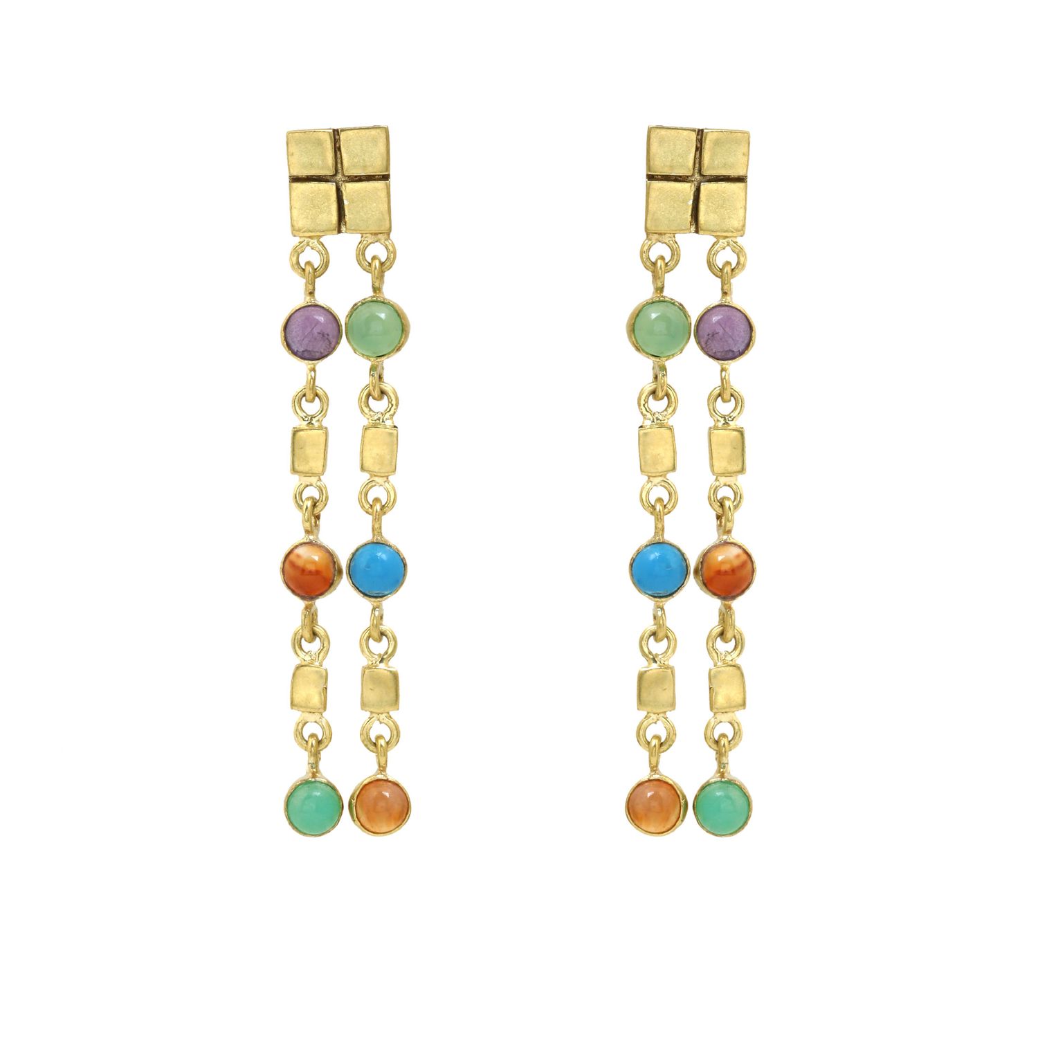 Galla Duo Earrings - Multi