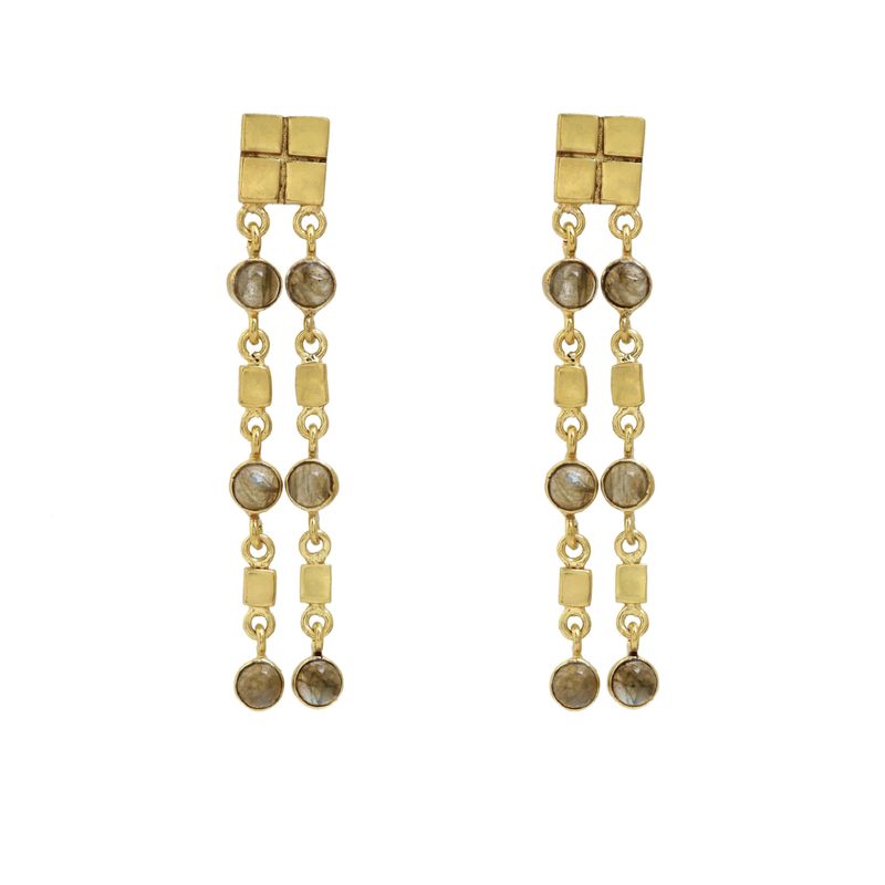 Galla Duo Earrings - Labradorite