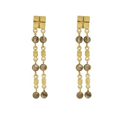 Galla Duo Earrings - Labradorite