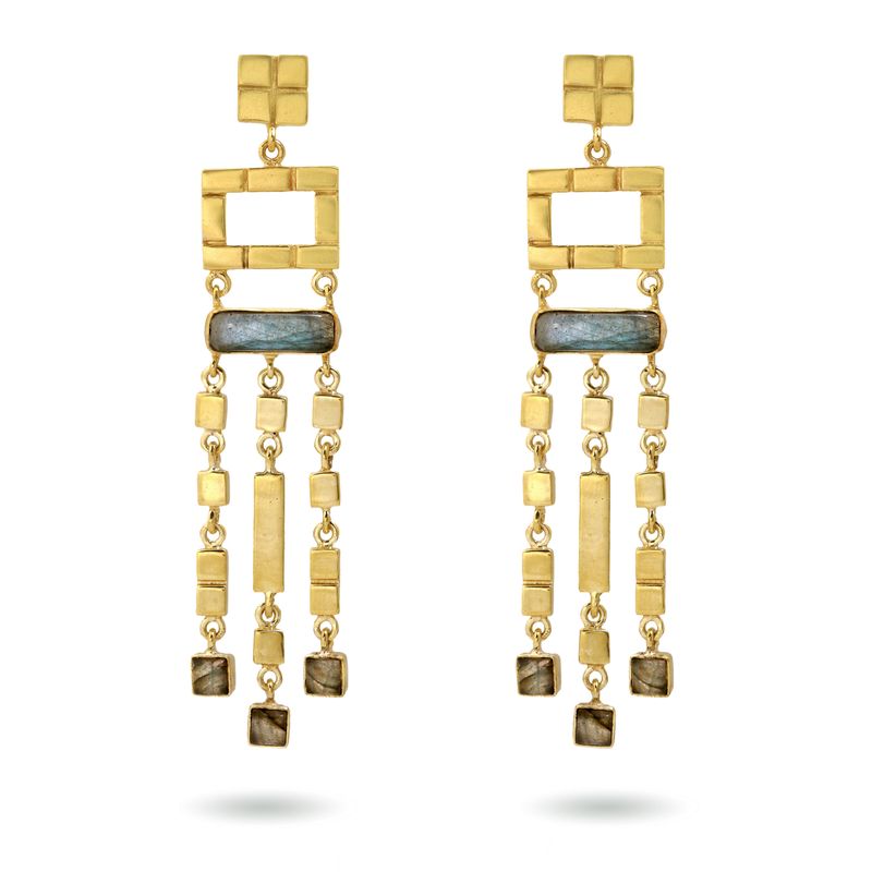 Aureliana Earrings - Labradorite