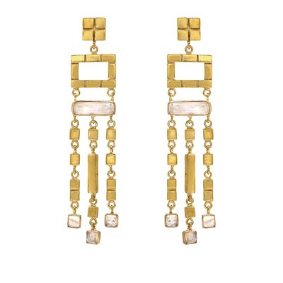 Aureliana Earrings - White Moonstone