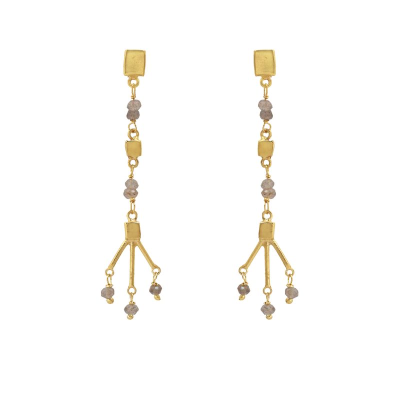 Mosaica Earrings Short - Labradorite